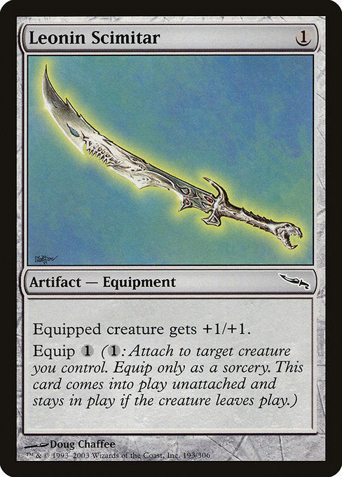 Leonin Scimitar (193) [Mirrodin]