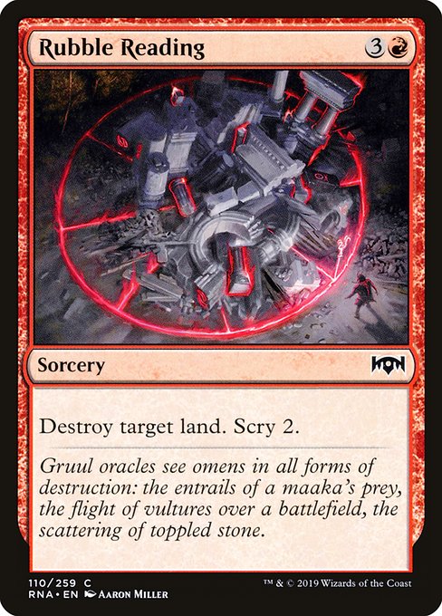 Rubble Reading (110) [Ravnica Allegiance]