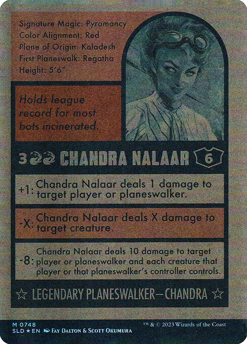 Chandra Nalaar // Chandra Nalaar (748) [Secret Lair Drop] [Full Art, Borderless] Reverse