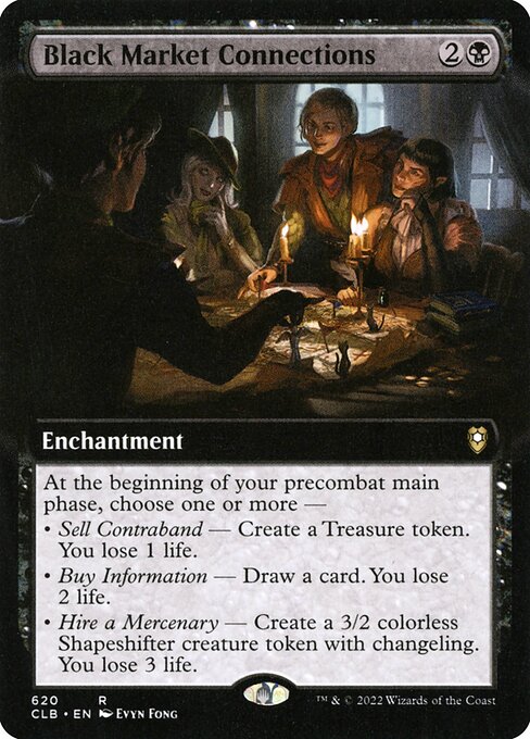Black Market Connections (620) [Commander Legends: Battle for Baldur's Gate] [Extended Art]