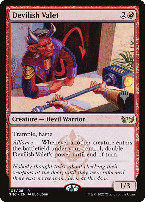 Devilish Valet (105p) [Streets of New Capenna Promos]