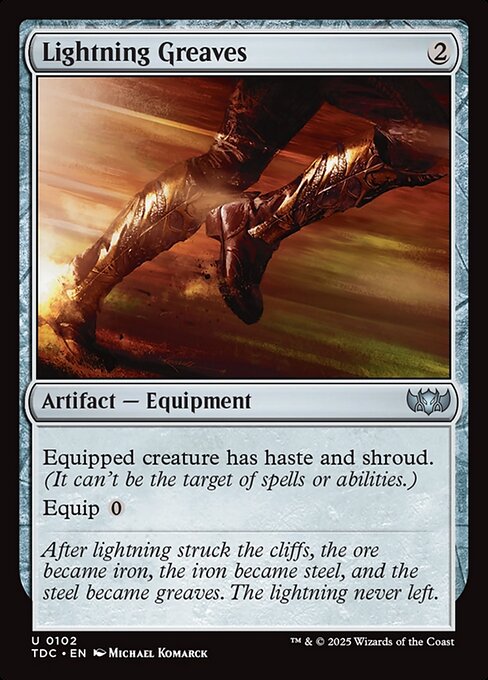 Lightning Greaves (102) [Tarkir: Dragonstorm Commander]