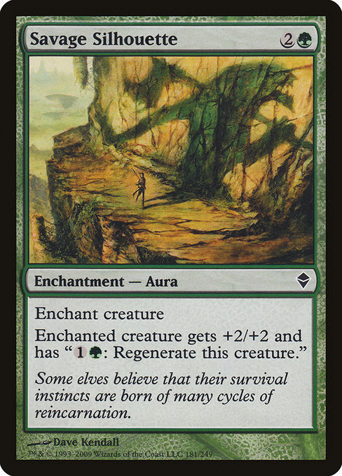 Savage Silhouette (181) [Zendikar]