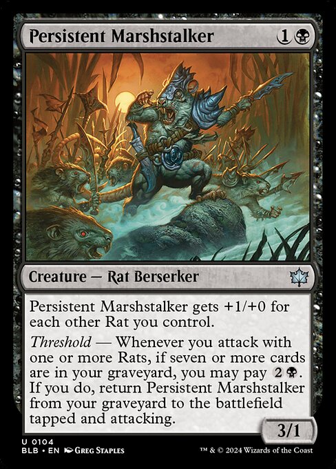 Persistent Marshstalker (104) [Bloomburrow]