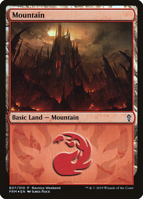 Mountain (B07) [RNA Ravnica Weekend]