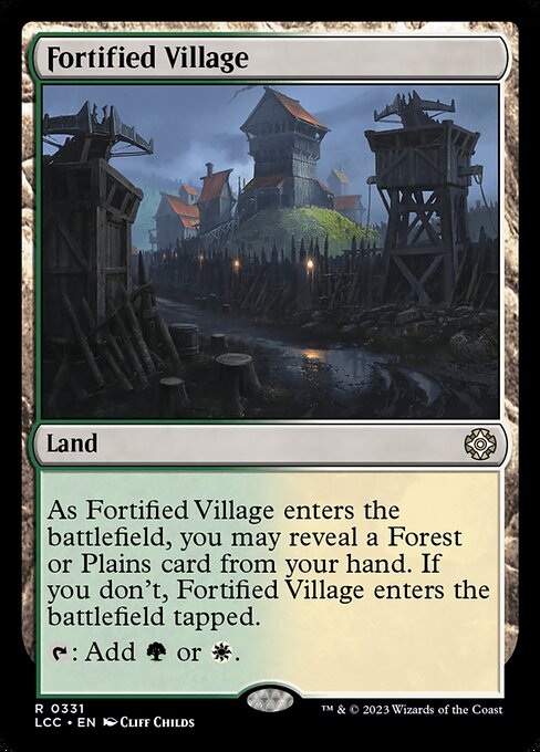 Fortified Village (331) [The Lost Caverns of Ixalan Commander]