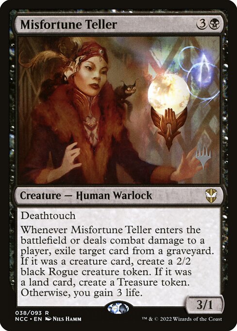 Misfortune Teller (38p) [New Capenna Commander Promos]