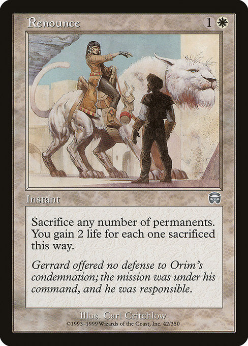 Renounce (42) [Mercadian Masques]