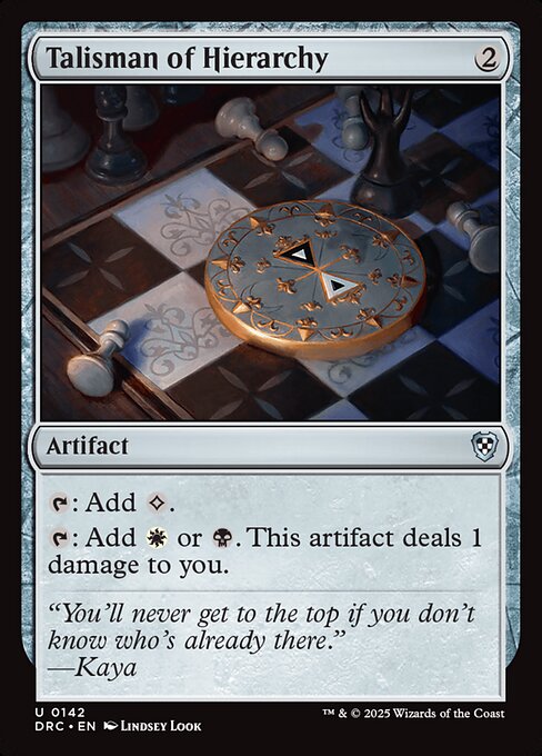 Talisman of Hierarchy (142) [Aetherdrift Commander]
