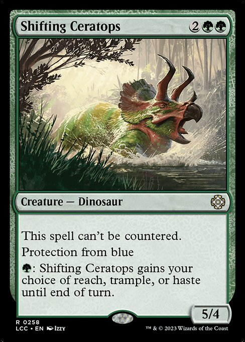 Shifting Ceratops (258) [The Lost Caverns of Ixalan Commander]