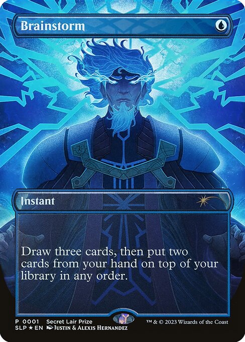 Brainstorm (1) [Secret Lair Showdown] [Borderless]