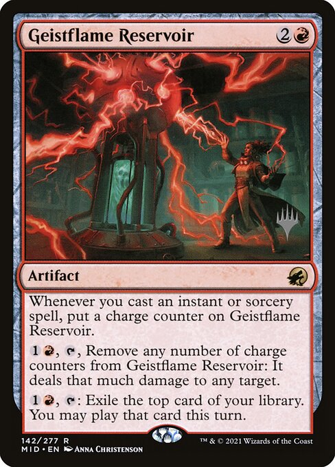 Geistflame Reservoir (142p) [Innistrad: Midnight Hunt Promos]