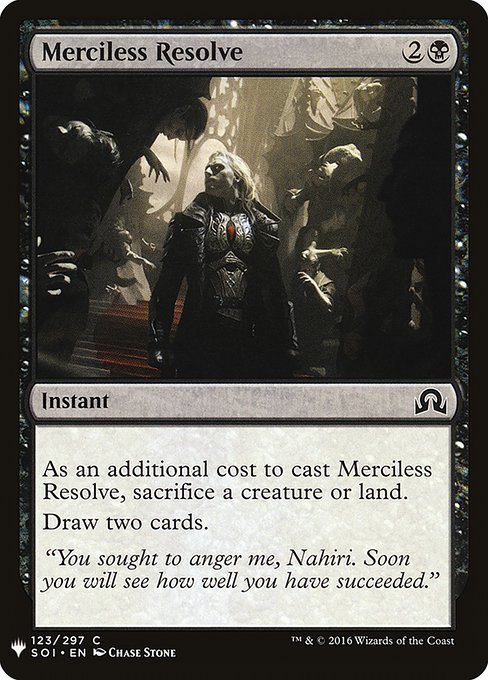 Merciless Resolve (SOI-123) [The List]