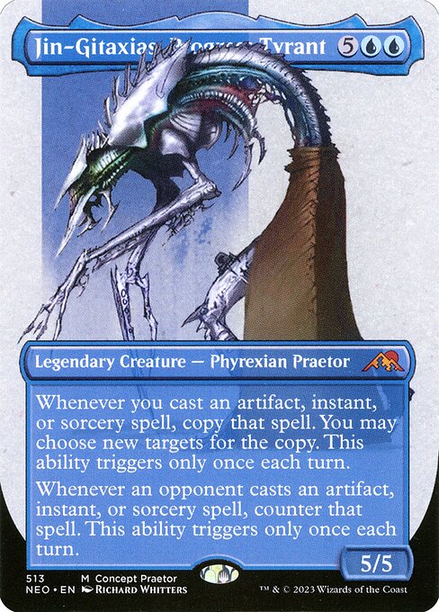 Jin-Gitaxias, Progress Tyrant (513) [Kamigawa: Neon Dynasty] [Borderless]