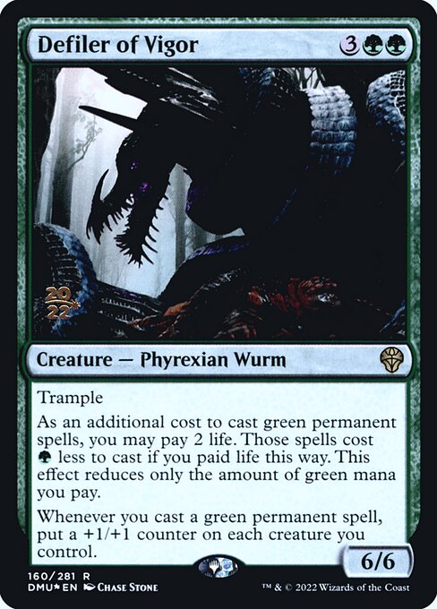 Defiler of Vigor (160s) [Dominaria United Promos]