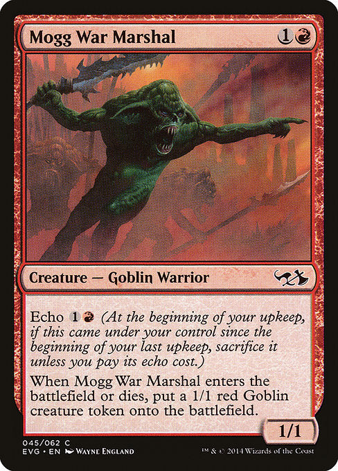 Mogg War Marshal (45) [Duel Decks Anthology: Elves vs. Goblins]