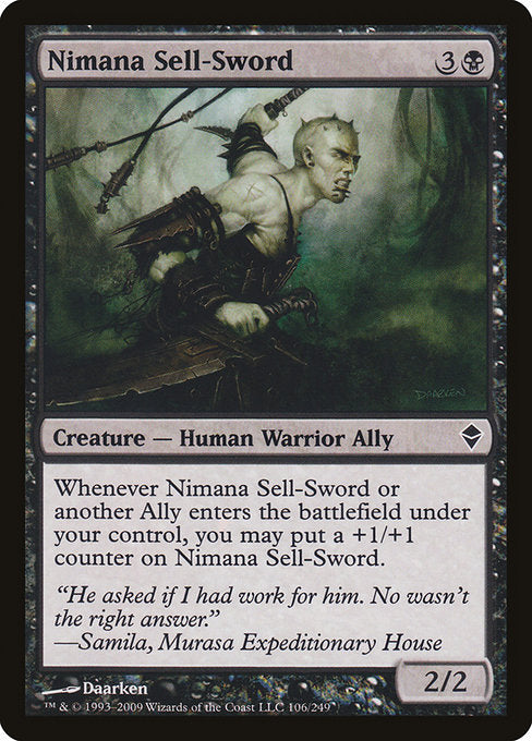 Nimana Sell-Sword (106) [Zendikar]