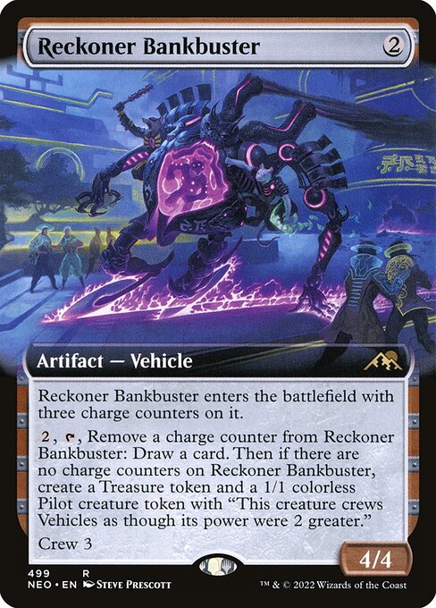 Reckoner Bankbuster (499) [Kamigawa: Neon Dynasty] [Extended Art]