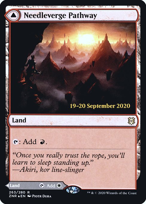 Needleverge Pathway // Pillarverge Pathway (263s) [Zendikar Rising Promos]