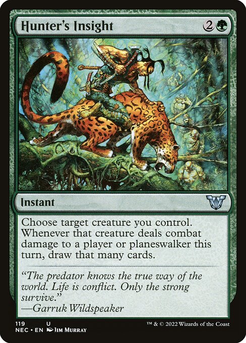 Hunter's Insight (119) [Neon Dynasty Commander]
