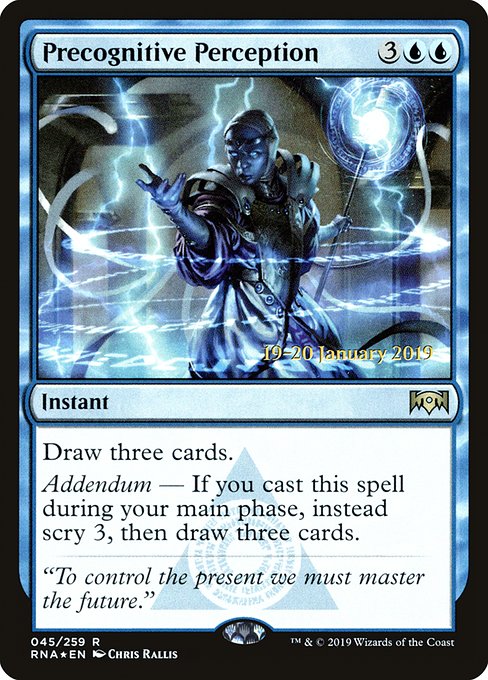Precognitive Perception (45s) [Ravnica Allegiance Promos]