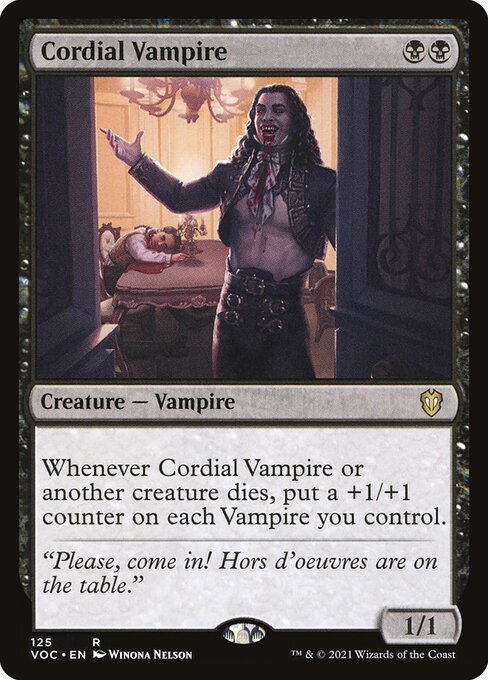 Cordial Vampire (125) [Crimson Vow Commander]