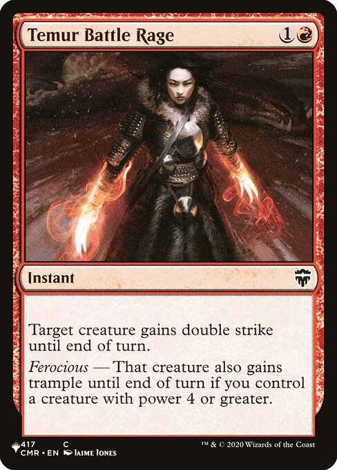Temur Battle Rage (CMR-417) [The List]