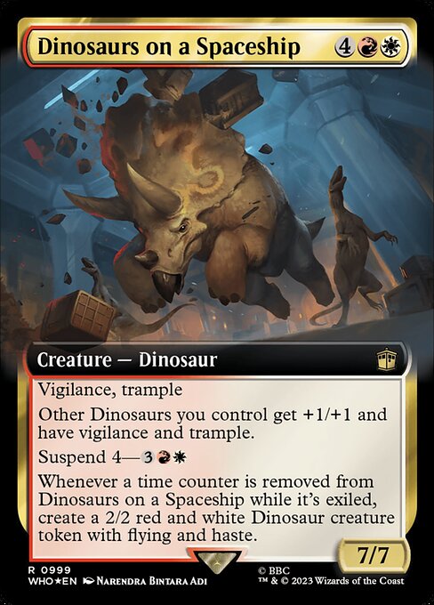 Dinosaurs on a Spaceship (999) [Doctor Who] [Extended Art]