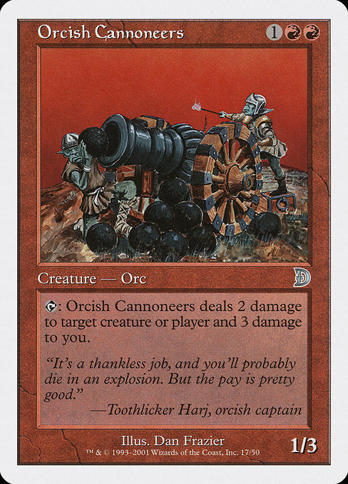 Orcish Cannoneers (17) [Deckmasters]