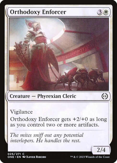 Orthodoxy Enforcer (25) [Phyrexia: All Will Be One]