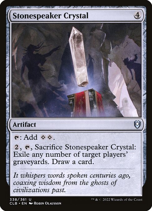 Stonespeaker Crystal (338) [Commander Legends: Battle for Baldur's Gate]