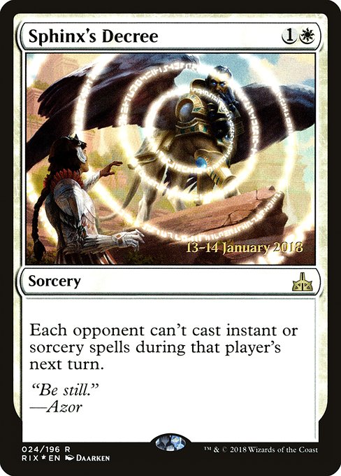 Sphinx's Decree (24s) [Rivals of Ixalan Promos]