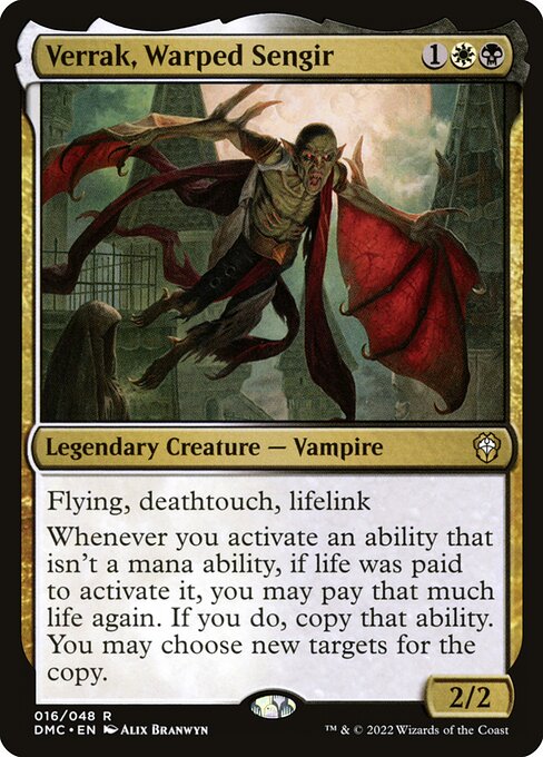 Verrak, Warped Sengir (16) [Dominaria United Commander]