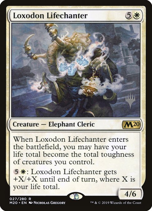 Loxodon Lifechanter (27p) [Core Set 2020 Promos]