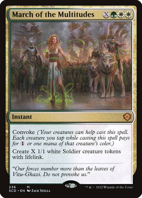 March of the Multitudes (236) [Starter Commander Decks]
