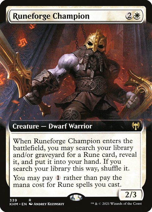 Runeforge Champion (339) [Kaldheim] [Extended Art]