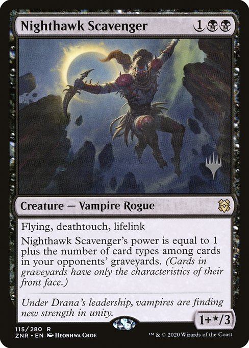 Nighthawk Scavenger (115p) [Zendikar Rising Promos]