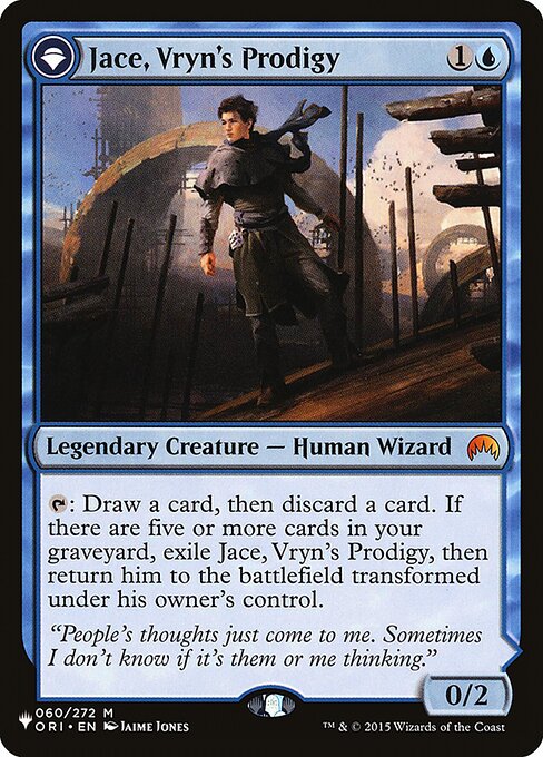 Jace, Vryn's Prodigy // Jace, Telepath Unbound (ORI-60) [The List]