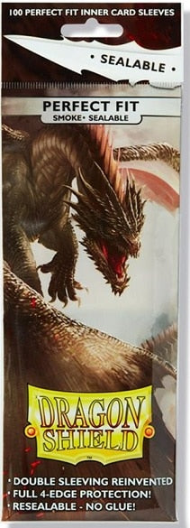 Dragon Shield Sleeves Perfect Fit Sealable Smoke 100ct image 0