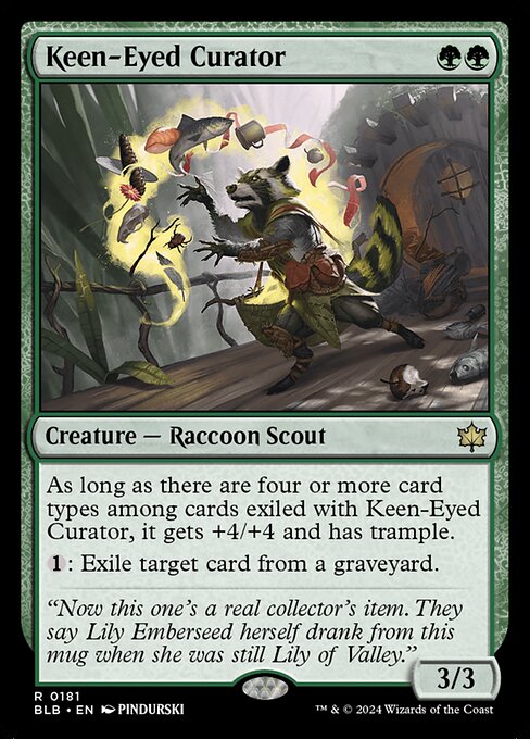 Keen-Eyed Curator (181) [Bloomburrow]
