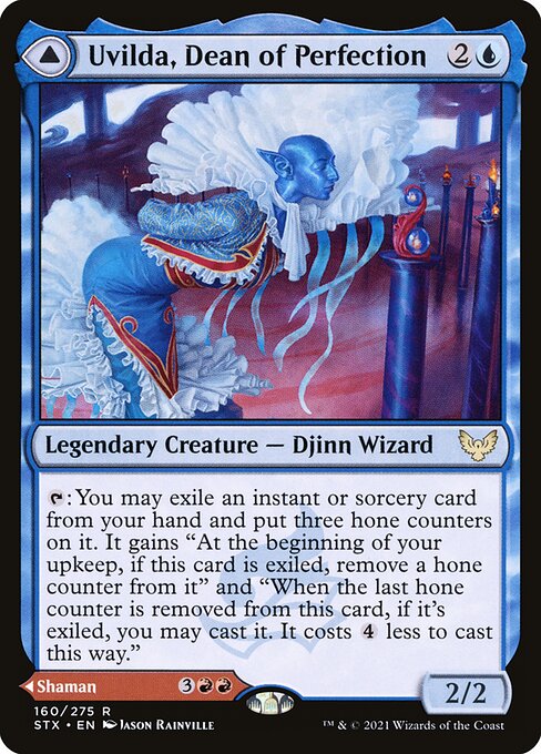Uvilda, Dean of Perfection // Nassari, Dean of Expression (160) [Strixhaven: School of Mages]
