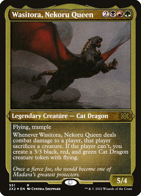 Wasitora, Nekoru Queen (551) [Double Masters 2022]