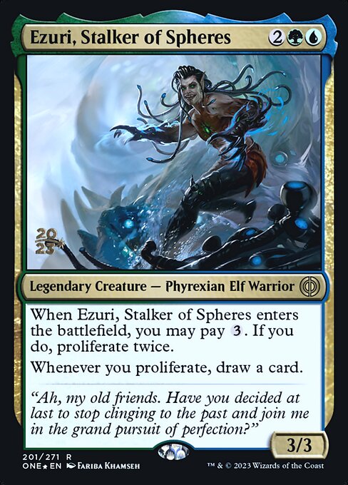 Ezuri, Stalker of Spheres (201s) [Phyrexia: All Will Be One Promos]