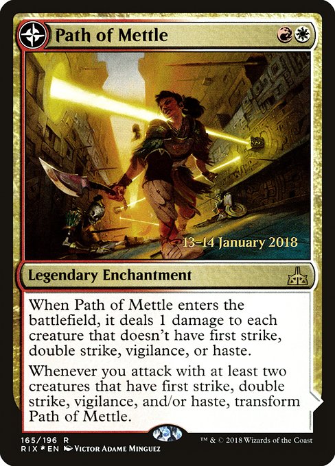 Path of Mettle // Metzali, Tower of Triumph (165s) [Rivals of Ixalan Promos]