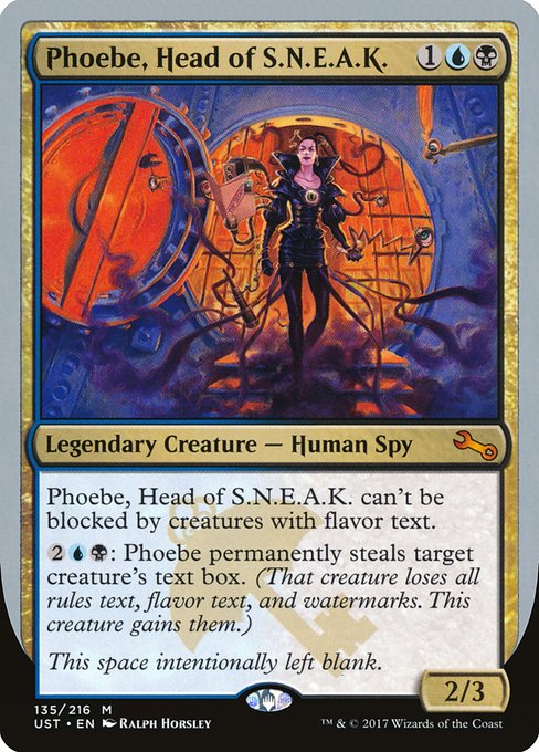Phoebe, Head of S.N.E.A.K. (135) [Unstable]