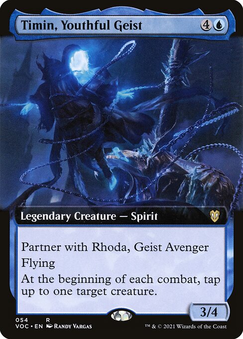 Timin, Youthful Geist (54) [Crimson Vow Commander] [Extended Art]