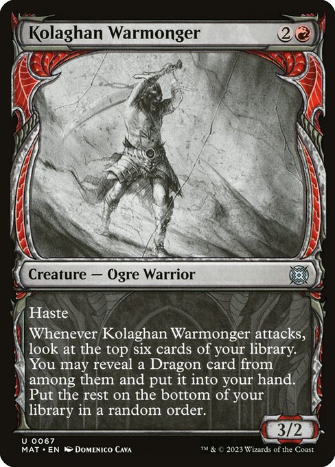 Kolaghan Warmonger (67) [March of the Machine: The Aftermath] [Showcase]
