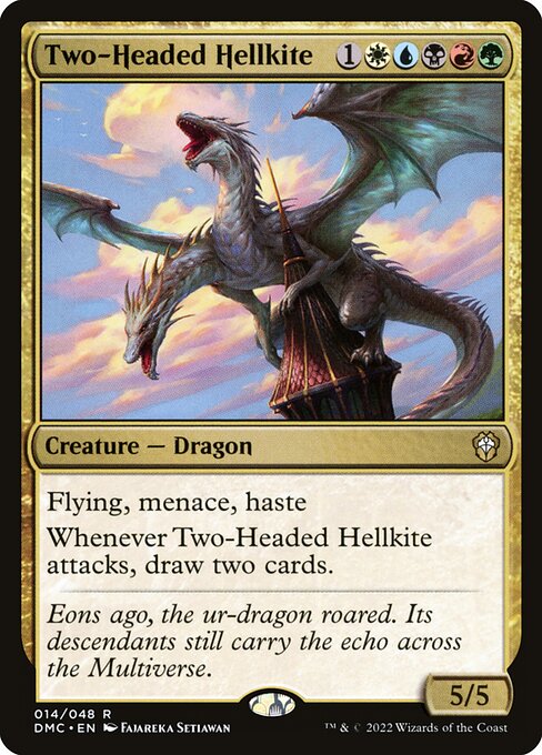 Two-Headed Hellkite (14) [Dominaria United Commander]