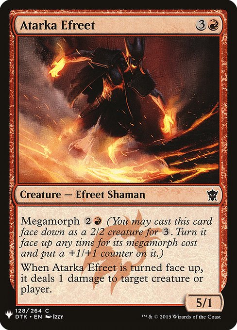 Atarka Efreet (DTK-128) [The List]