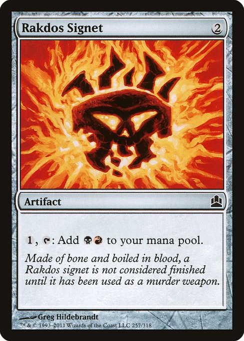 Rakdos Signet (257) [Commander 2011]